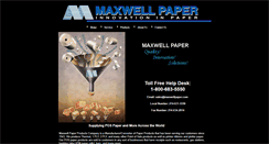 Desktop Screenshot of maxwellpaper.com