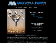 Tablet Screenshot of maxwellpaper.com